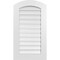 Ekena Millwork Arch Top Surface Mount PVC Gable Vent: Non-Functional, w/ 3-1/2"W x 1"P Standard Frame, 20"W x 34"H GVPAR20X3401SN - alternate 1